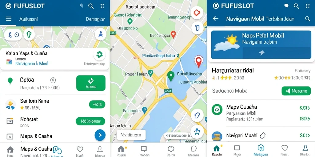 Tampilan antarmuka FUFUSLOT yang menarik untuk navigasi mobil.