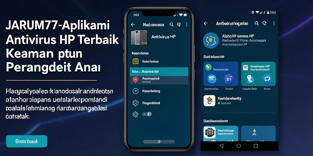 Tampilan antarmuka JARUM77 yang intuitif dan fungsional untuk pengguna Antivirus HP.