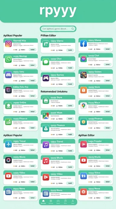Tampilan katalog aplikasi rpyyy