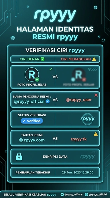 Tampilan kanal resmi rpyyy